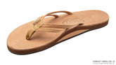 The Sandpiper - Luxury Leather Single Layer Arch Support with 1/3" Double Narrow Strap