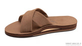 Premier Leather Double Layer Arch Cross Strap Rolled Stitch