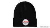 Basic Cuff Beanie with Long Ride Patch 100% Acrylic