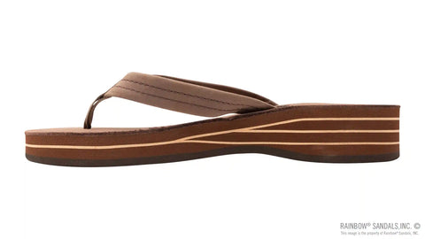 Four Layer Leather Wedge with a 3/4" Leather Strap