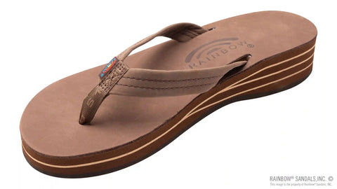 Four Layer Leather Wedge with a 3/4" Leather Strap