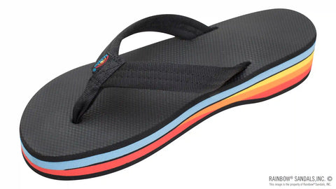 Four Layer Wedge Soft Rubber Top with EVA Filled 3/4" Nylon Strap