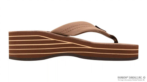 Six Layer Wedge Leather 1" Leather Strap
