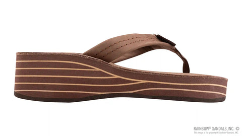 Six Layer Wedge Leather 1" Leather Strap