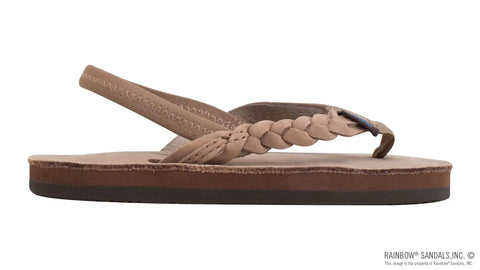Kids Flirty Braidy- Premier Leather Braided 1/2" Strap