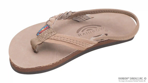 Kids Flirty Braidy- Premier Leather Braided 1/2" Strap