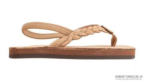 Kids Flirty Braidy- Premier Leather Braided 1/2" Strap