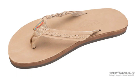 Kids Flirty Braidy- Premier Leather Braided 1/2" Strap