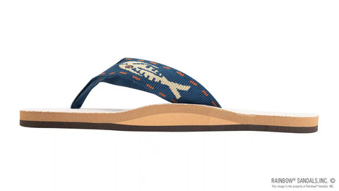 Single Layer Hemp with a 1" Nylon Fish Pattern Strap