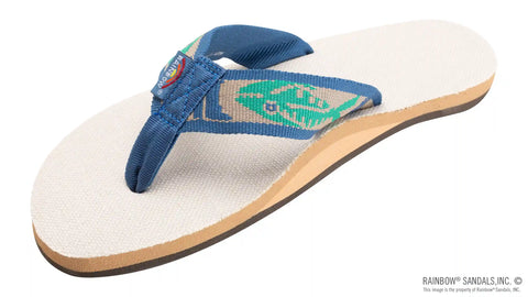 Single Layer Hemp with a Nylon Fish Pattern Strap