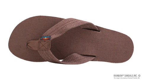 Single Layer Hemp  with Arch  Support and 1" Strap