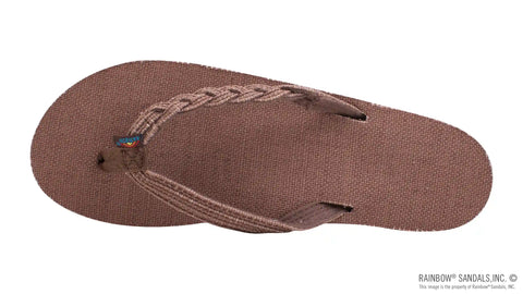 Hemp Flirty Braidy - Single Layer Arch Support with a  1/2" Braided Strap