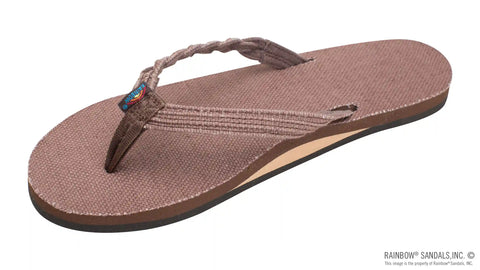 Hemp Flirty Braidy - Single Layer Arch Support with a  1/2" Braided Strap