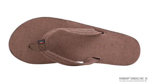 Single Layer Hemp with Arch Support and 1/2" Narrow Strap