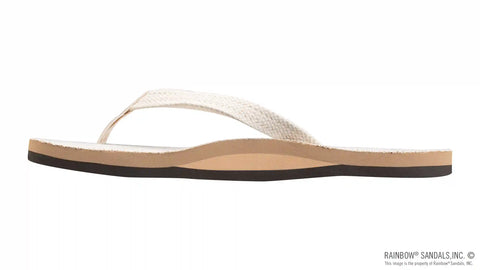 Single Layer Hemp with Arch Support and 1/2" Narrow Strap