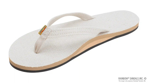 Single Layer Hemp with Arch Support and 1/2" Narrow Strap