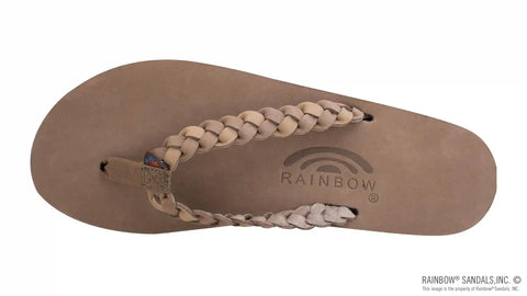 Twisted Sister - Single Layer Arch Support Leather with a 3/4" Medium Double Braided Strap