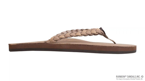 Twisted Sister - Single Layer Arch Support Leather with a 3/4" Medium Double Braided Strap