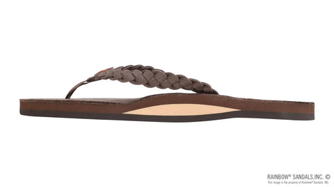 Twisted Sister - Single Layer Arch Support Leather with a 3/4" Medium Double Braided Strap