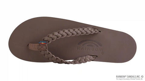 Twisted Sister - Single Layer Arch Support Leather with a 3/4" Medium Double Braided Strap
