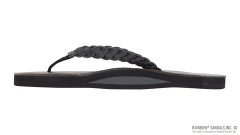 Twisted Sister - Single Layer Arch Support Leather with a 3/4" Medium Double Braided Strap