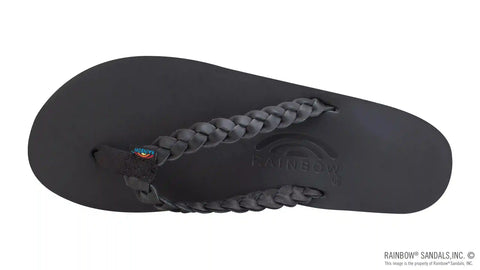 Twisted Sister - Single Layer Arch Support Leather with a 3/4" Medium Double Braided Strap