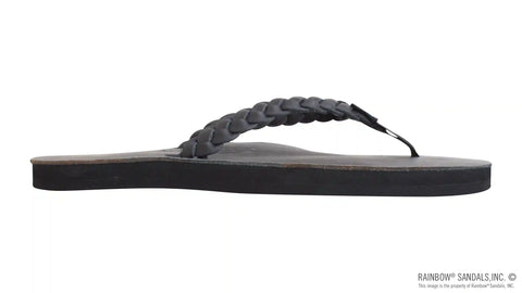 Twisted Sister - Single Layer Arch Support Leather with a 3/4" Medium Double Braided Strap