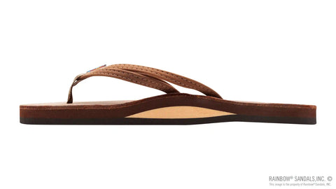 The Sandpiper - Luxury Leather  Single Layer Arch Support with 1/3" Double Narrow Strap