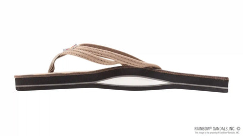 The Sandpiper - Luxury Leather  Single Layer Arch Support with 1/3" Double Narrow Strap