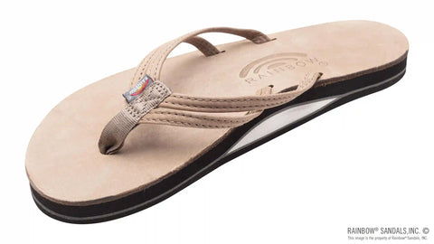 The Sandpiper - Luxury Leather  Single Layer Arch Support with 1/3" Double Narrow Strap