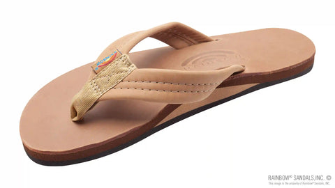 Luxury Leather - Single Layer Arch  Support with a 1" Strap