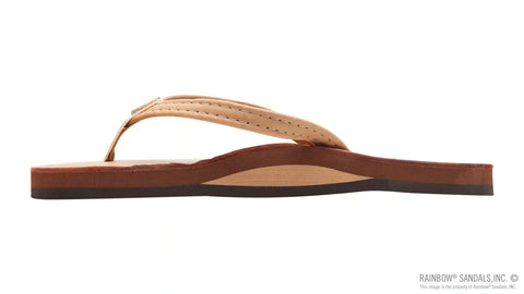 Luxury Leather  - Single Layer Arch Support with a 1/2"  Narrow Strap