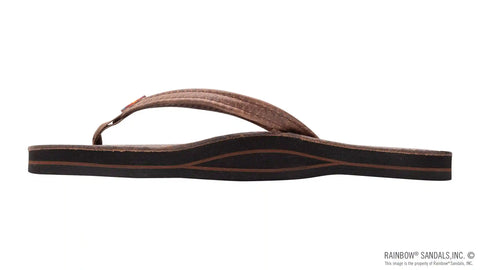 Luxury Leather  - Single Layer Arch Support with a 1/2"  Narrow Strap