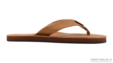 Single Layer Premier Leather with Arch Support 1" Strap