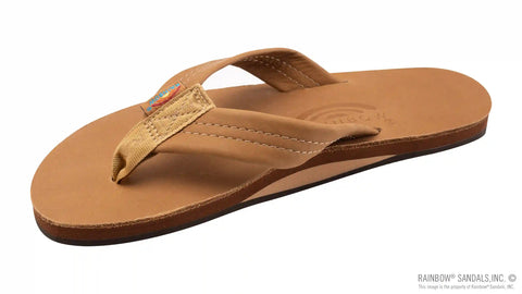 Single Layer Premier Leather with Arch Support 1" Strap