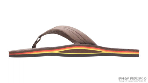 Single Layer Premier Leather with Arch Support 1" Strap