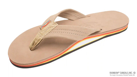 Single Layer Premier Leather with Arch Support 1" Strap