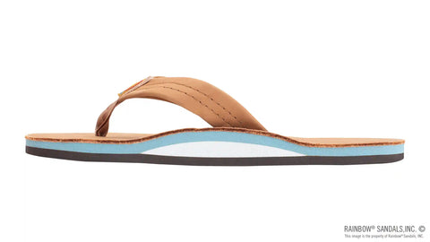 Single Layer Premier Leather with Arch Support 1" Strap