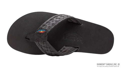 The Bentley - Classic Leather Top Sole with 1" Hand Woven Strap