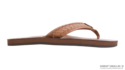 The Bentley - Classic Leather Top Sole with 1" Hand Woven Strap