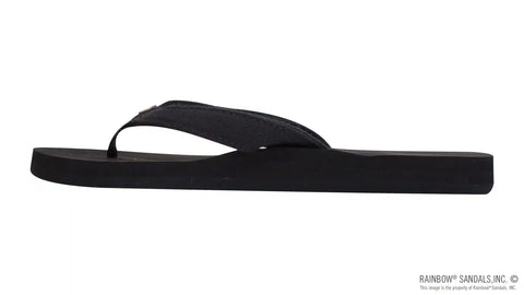 The Bella - Soft Top Black Tapered Canvas Strap