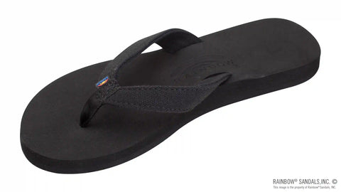The Bella - Soft Top Black Tapered Canvas Strap