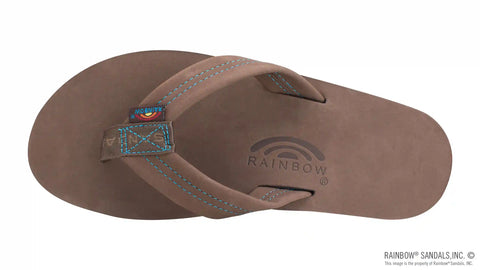 Premier Blues - Single Layer Premier Leather with Blue Midsole 1" Strap