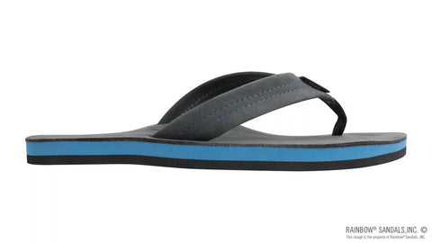 Premier Blues - Single Layer Premier Leather with Blue Midsole 1" Strap