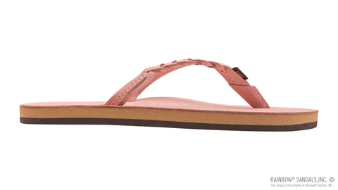 Legacy Collection Flirty Braidy Pink Single Layer Premier Leather w/Braid