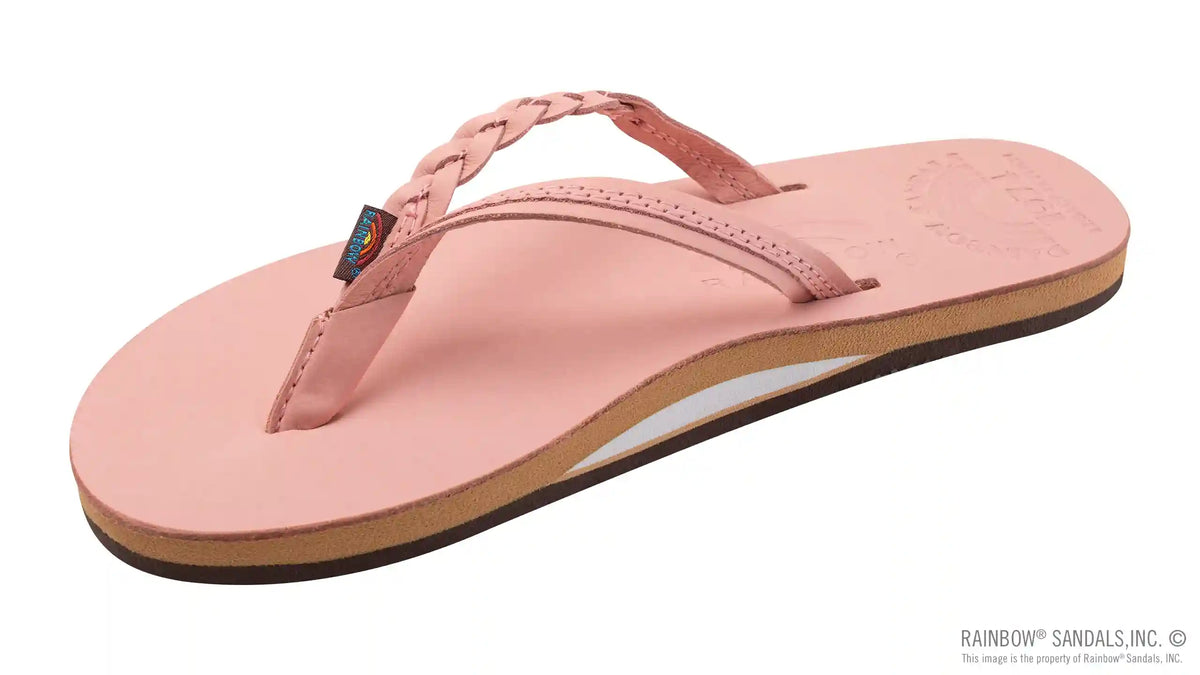 Legacy Collection Flirty Braidy Pink Single Layer Premier Leather w/Braid