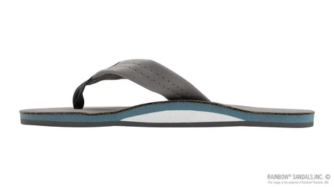 Signature Series - Men's Single Layer Premier Grey Leather Lt Blue Midsole