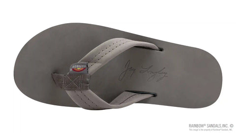 Signature Series -  Women's Single Layer Premier Grey Leather Lt. Blue Midsole 1" Wide Strap