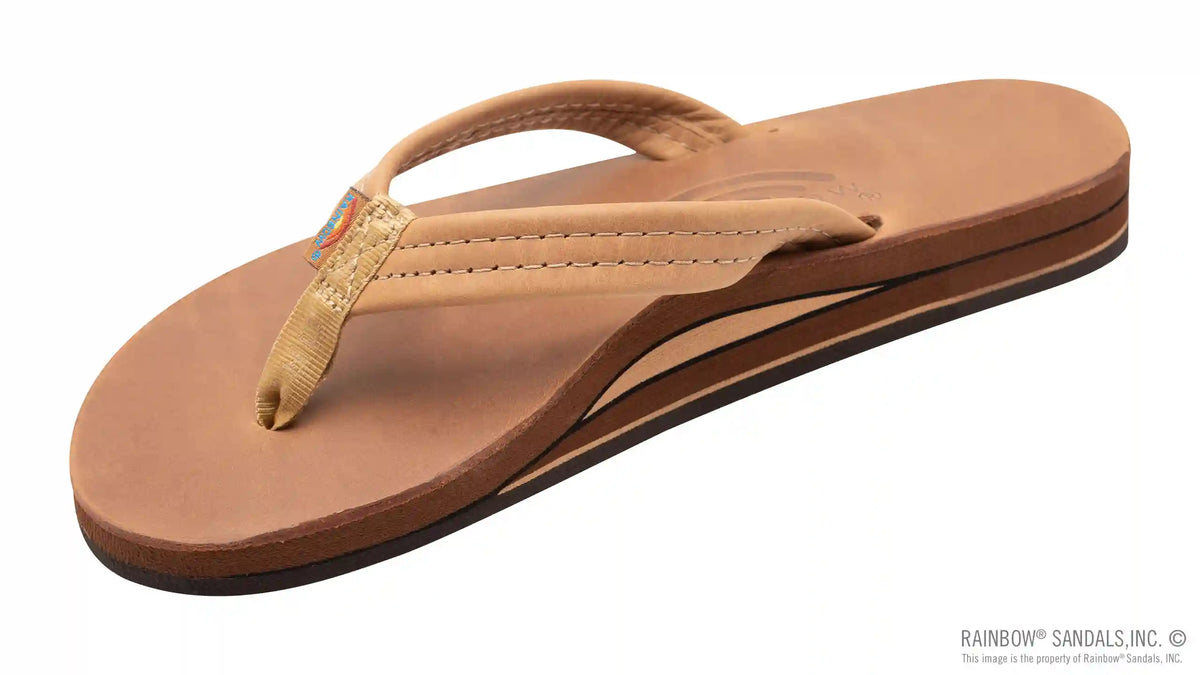 Luxury Leather - Double Layer Arch Support with a 3/4" Medium Strap