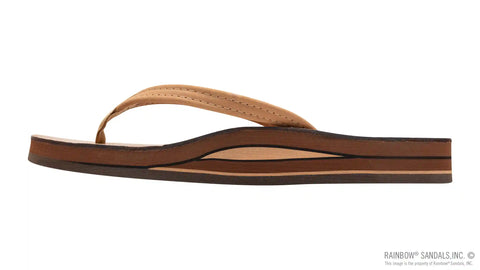 Luxury Leather - Double Layer Arch 1/2" Narrow Strap